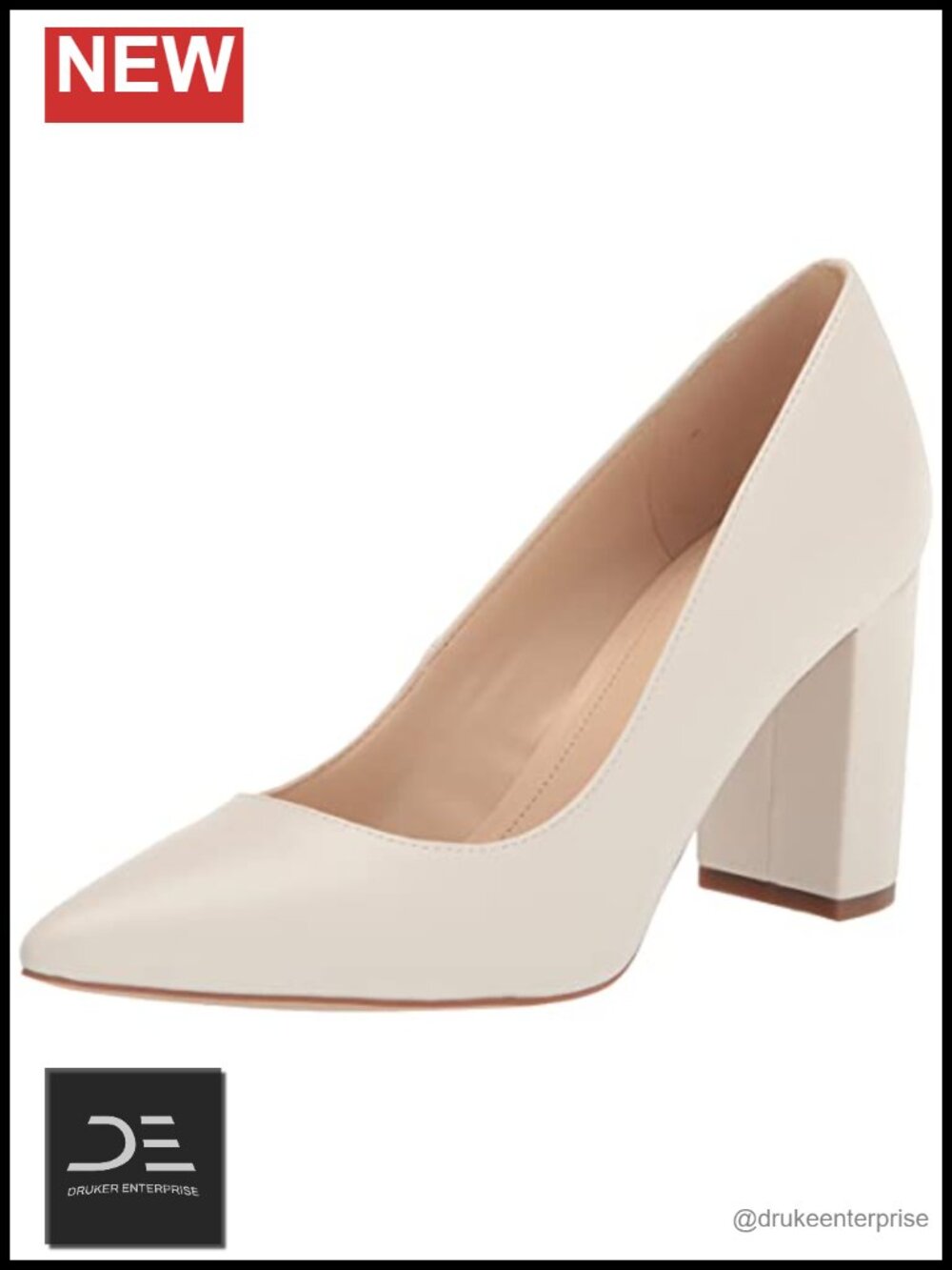Marc Fisher Viviene Block Heel Pointed Toe Pumps Women's Shoes 3.2 Heel